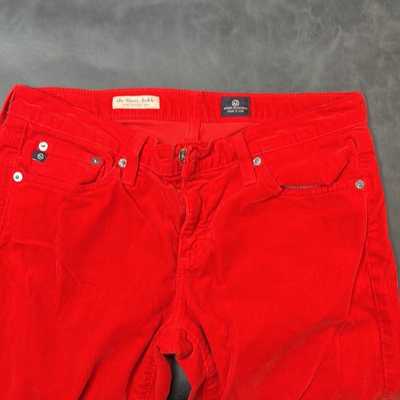 Adriano Goldschmied Red Corduroy Pant - Picture 2 of 5